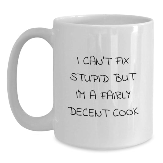 Funny Cook White Coffee Mugs For Graduation Unique Gifts From Friends To Family - Main