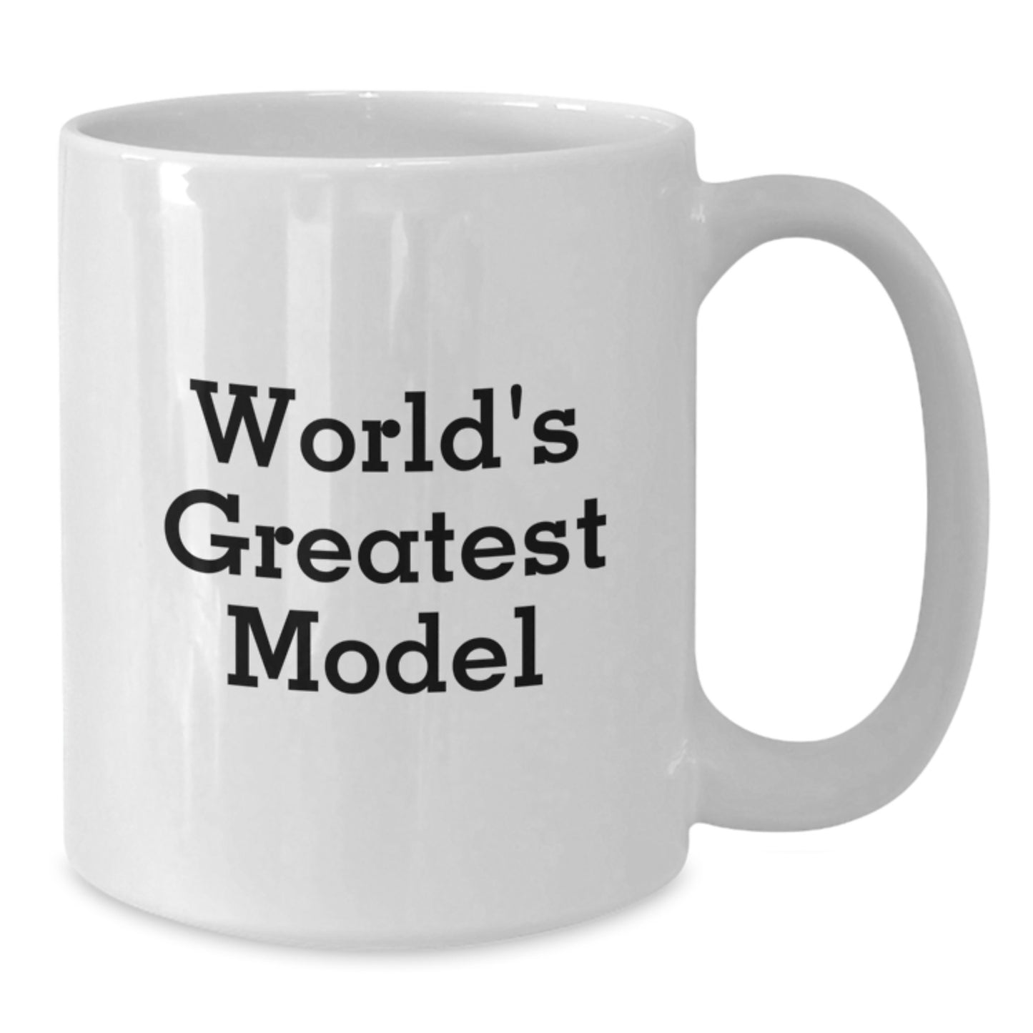 Funny World's Greatest Model Gifts for Him, White Coffee Mug, Unique Father's Day Presents from Dad to Son - Additional
