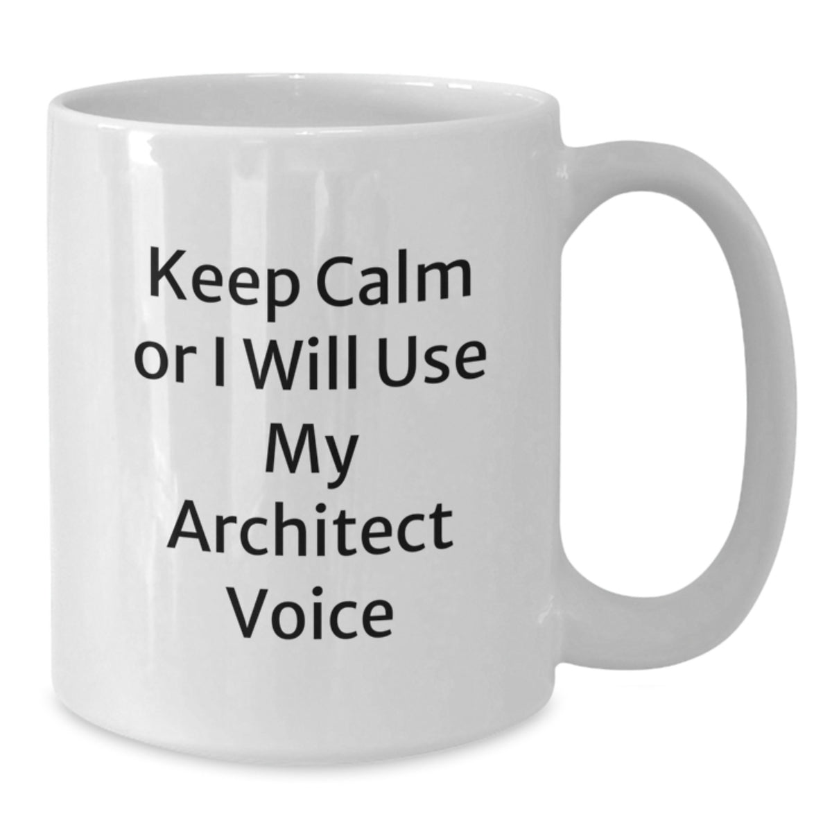 Architect Coffee Mug Gift Keep Calm Or I Will Use My Architect Voice - Additional