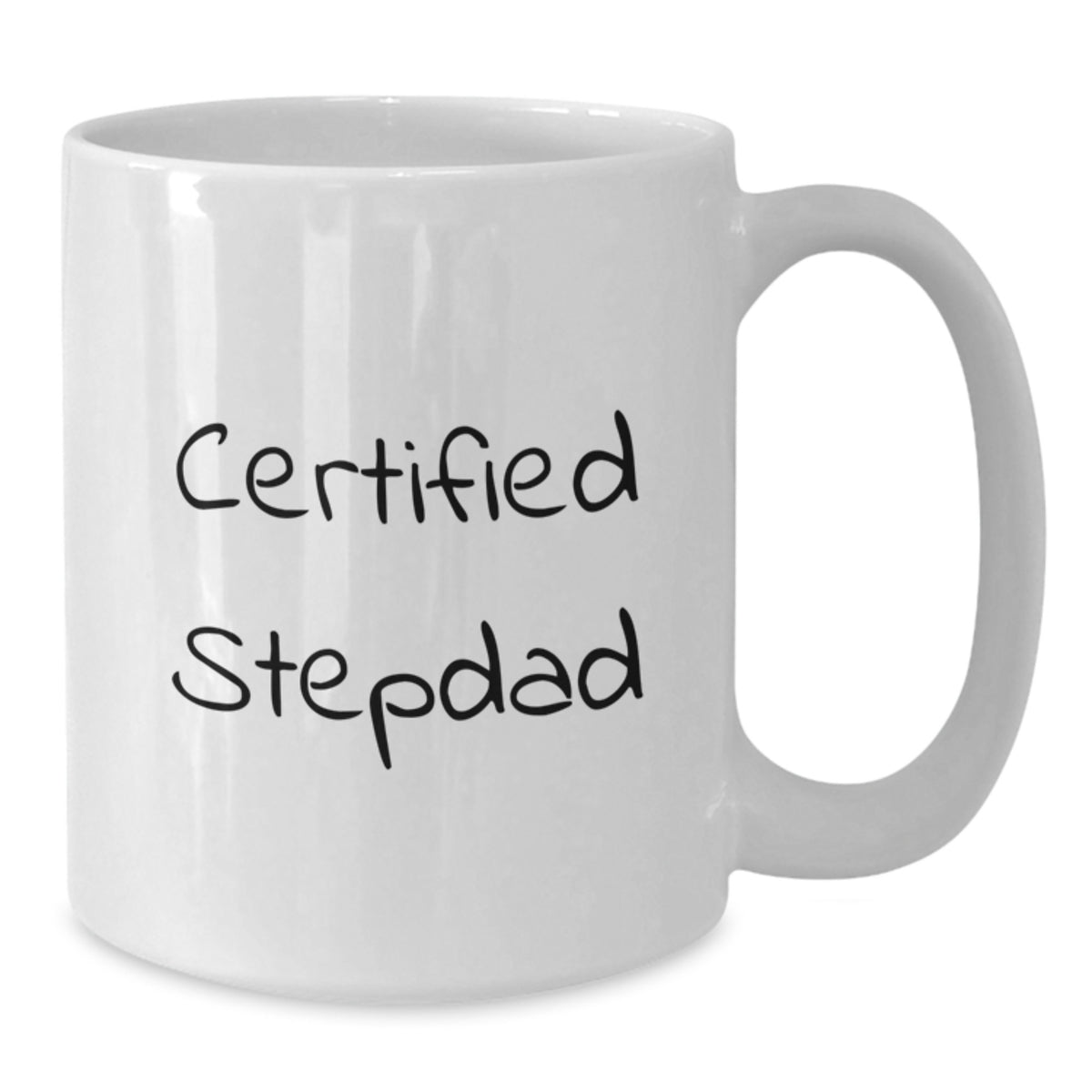 Funny Stepdad Gifts, Unique White Coffee Mug, Certified Stepdad Quote, Birthday Unique Gifts from Men, for a Special Stepdad - Additional