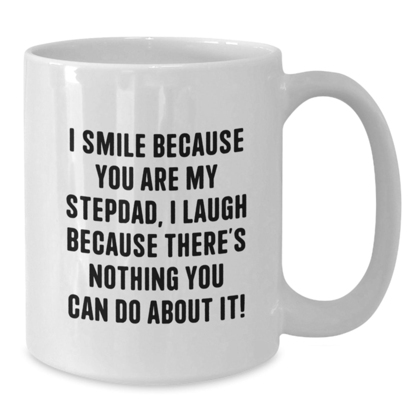 Funny Stepdad Gifts from Family, White Coffee Mug for Stepdad Graduation Unique Gifts - Additional