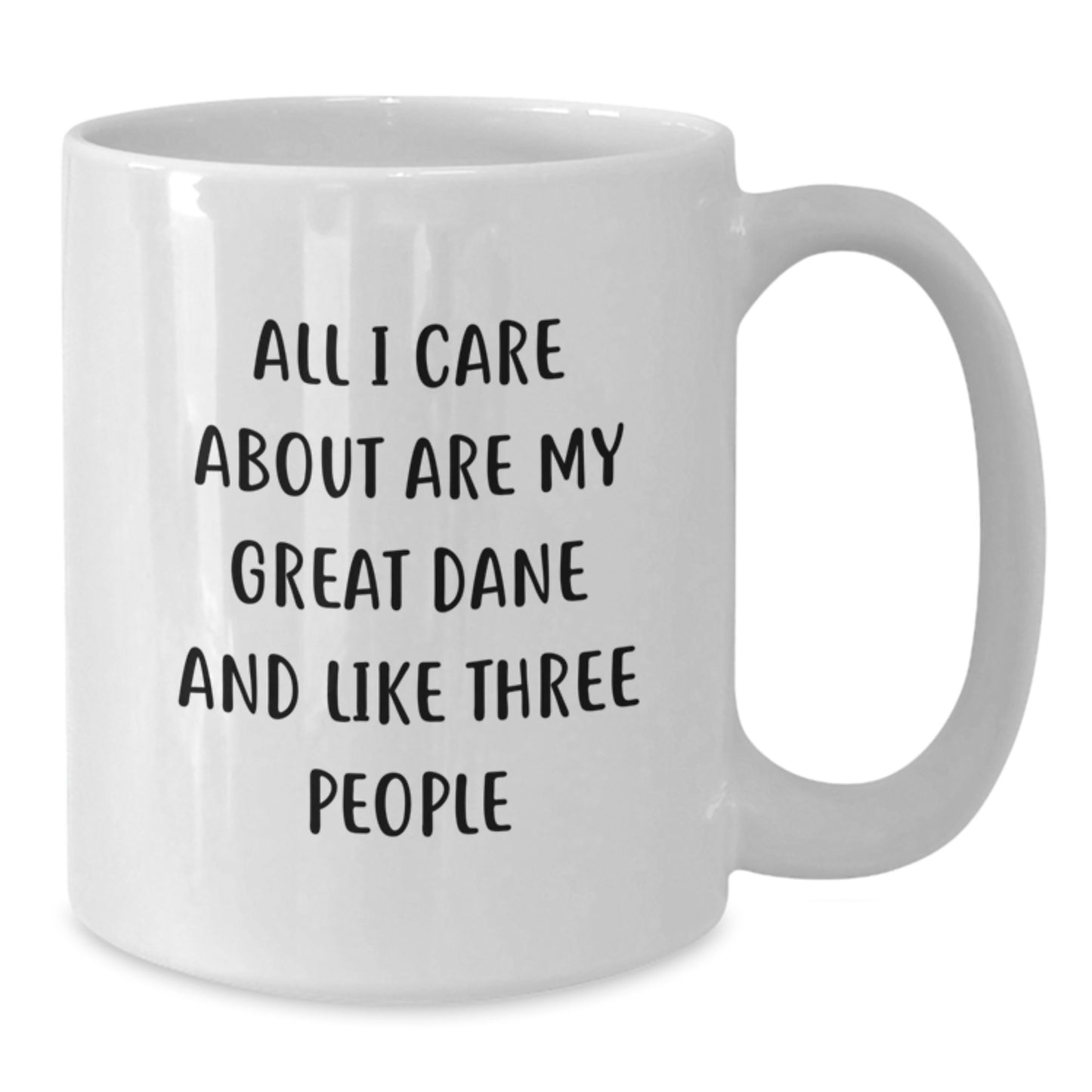 Funny Great Dane Dog Lovers Birthday Unique Gift, Gifts from Friends for Great Dane Dog Owners, White Coffee Mug - Additional