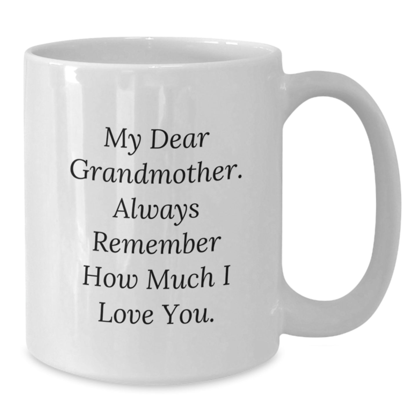 Grandmother Keepsake White Ceramic Coffee Mug for Her Birthday Gift - Additional