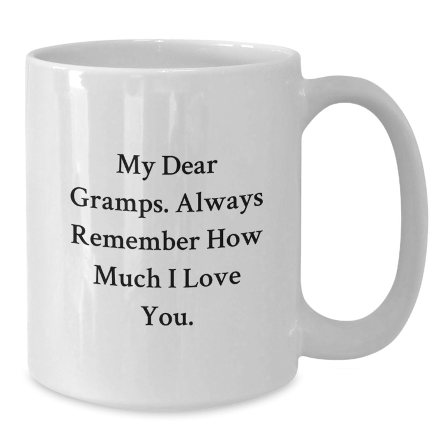 Gramps Keepsake White Coffee Mug Birthday Gift for Him Heartfelt Message - Additional
