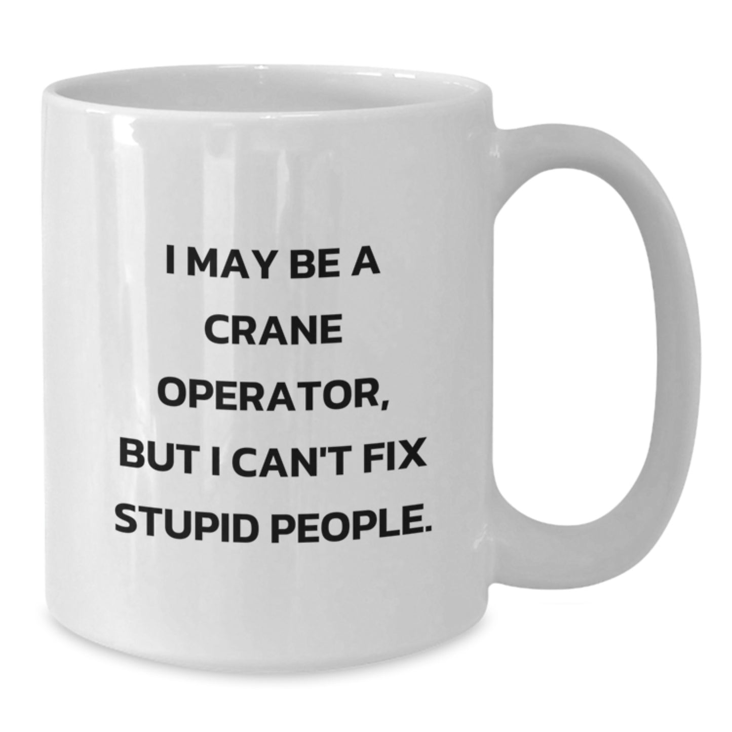 Birthday Gift Crane Operator Mug for Her Present White 11oz Ceramic - Additional