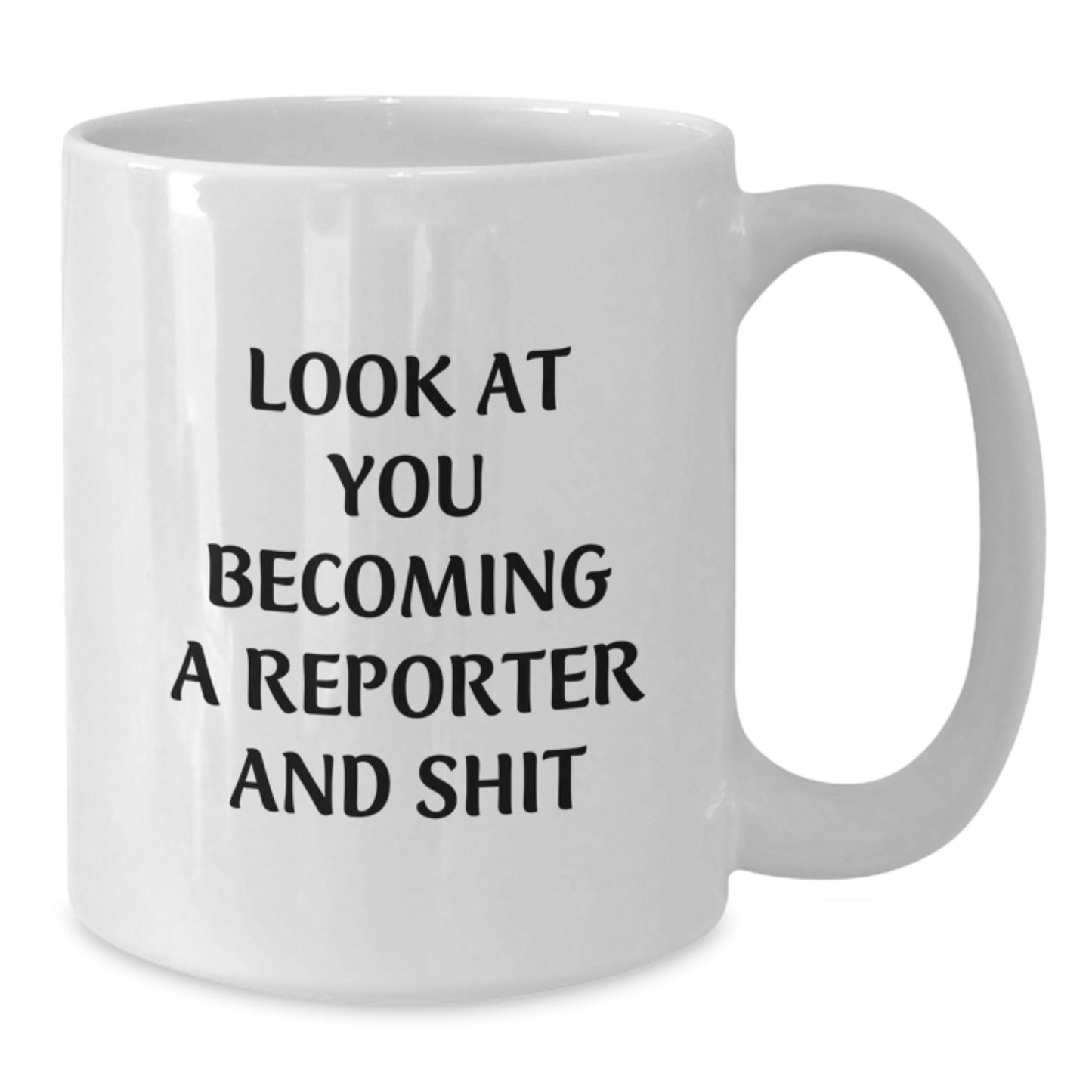 Birthday Gift for Her Reporter White Coffee Mug – Becoming A Reporter - Additional