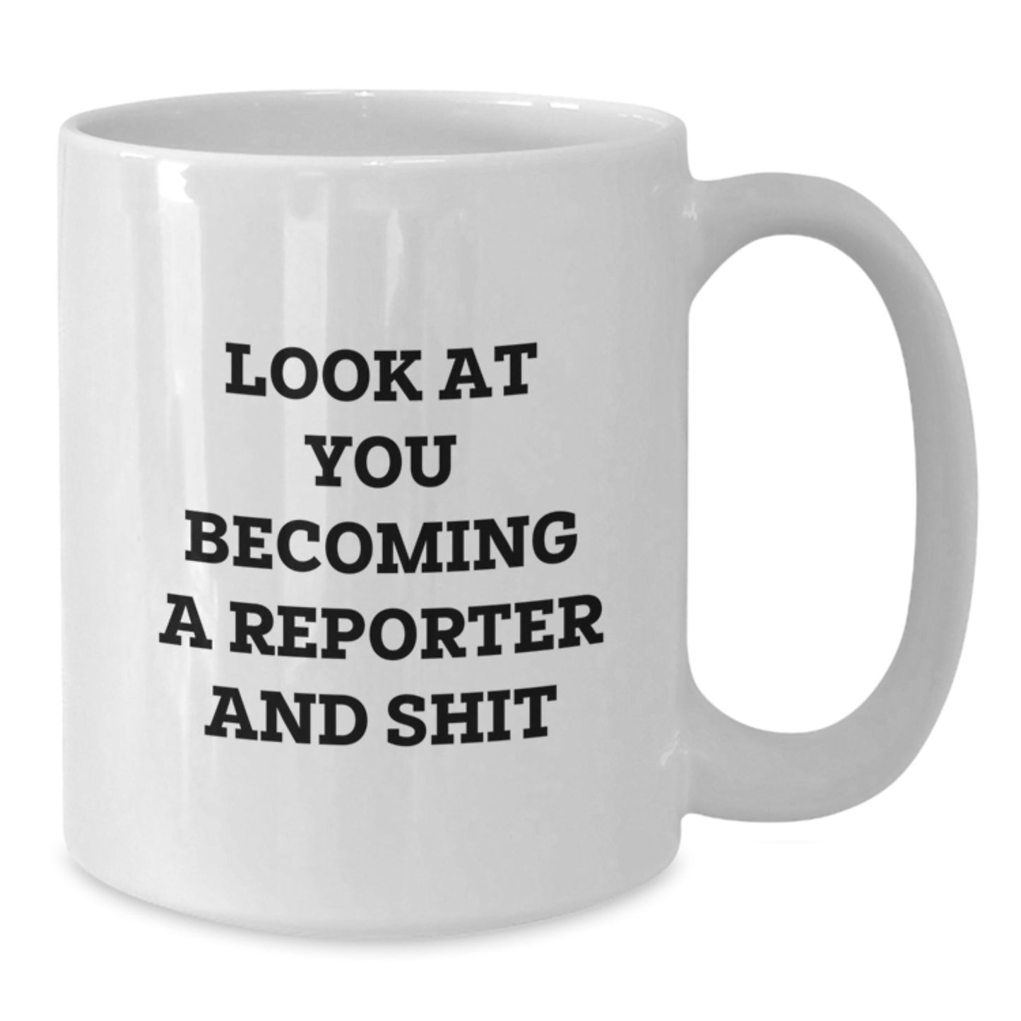 Reporter Keepsake White Coffee Mug for Him Birthday Gift Ceramic - Additional