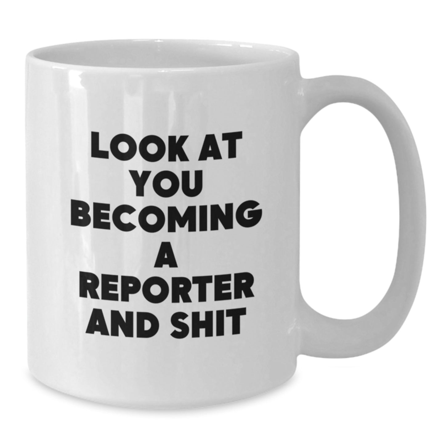 Sassy Reporter Novelty White Coffee Mug for Friends Birthday Gift - Additional