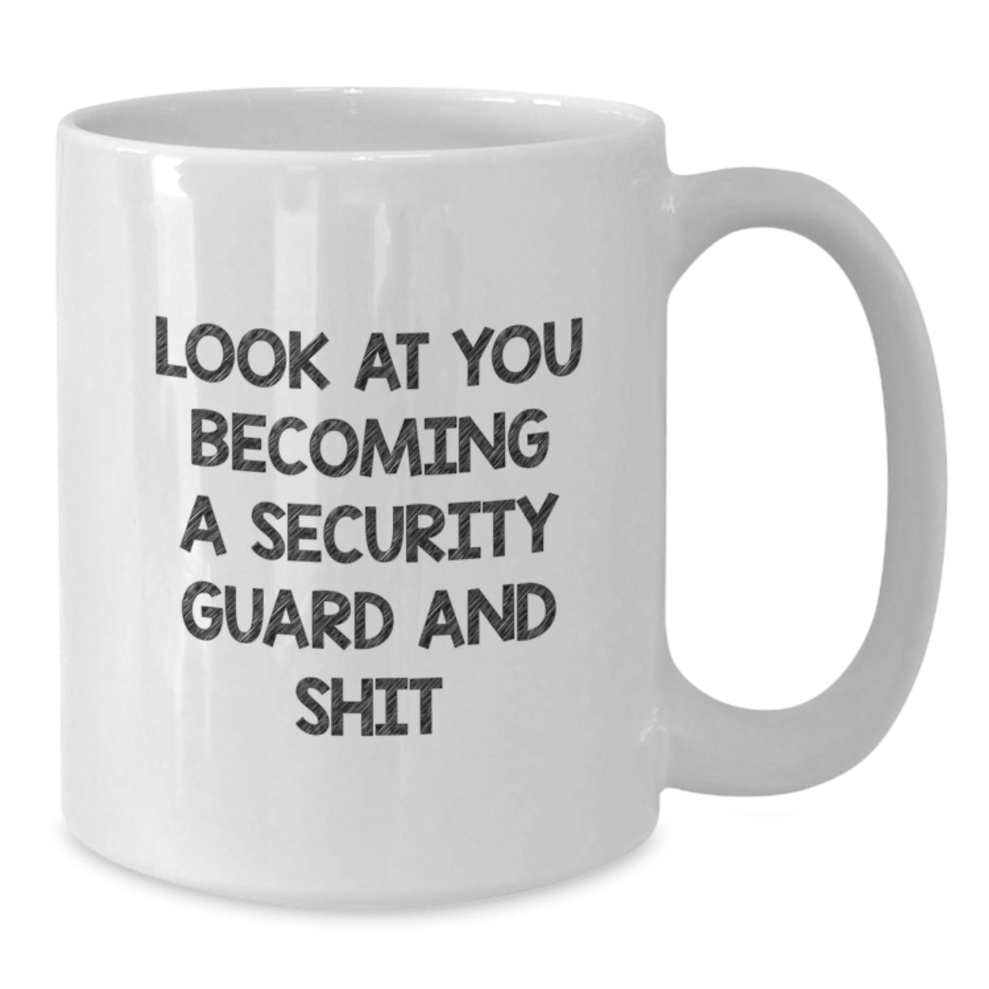 Funny Security Guard White Coffee Mug Gifts for Him from Family, Unique Graduation Unique Gifts - Additional