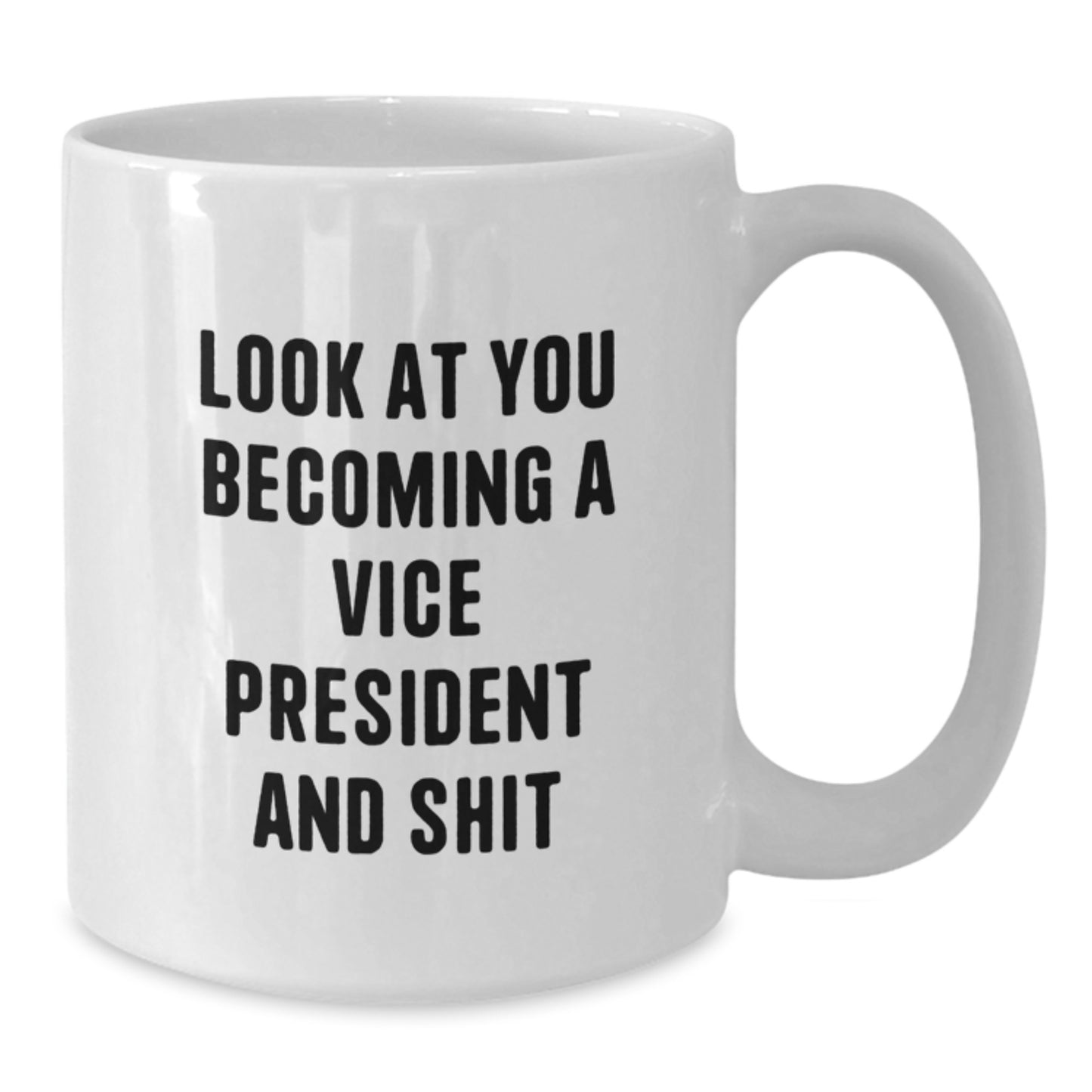 Funny Vice President Gifts for Men - White Coffee Mug for Graduation Unique Presents from Friends to Vice President - Additional