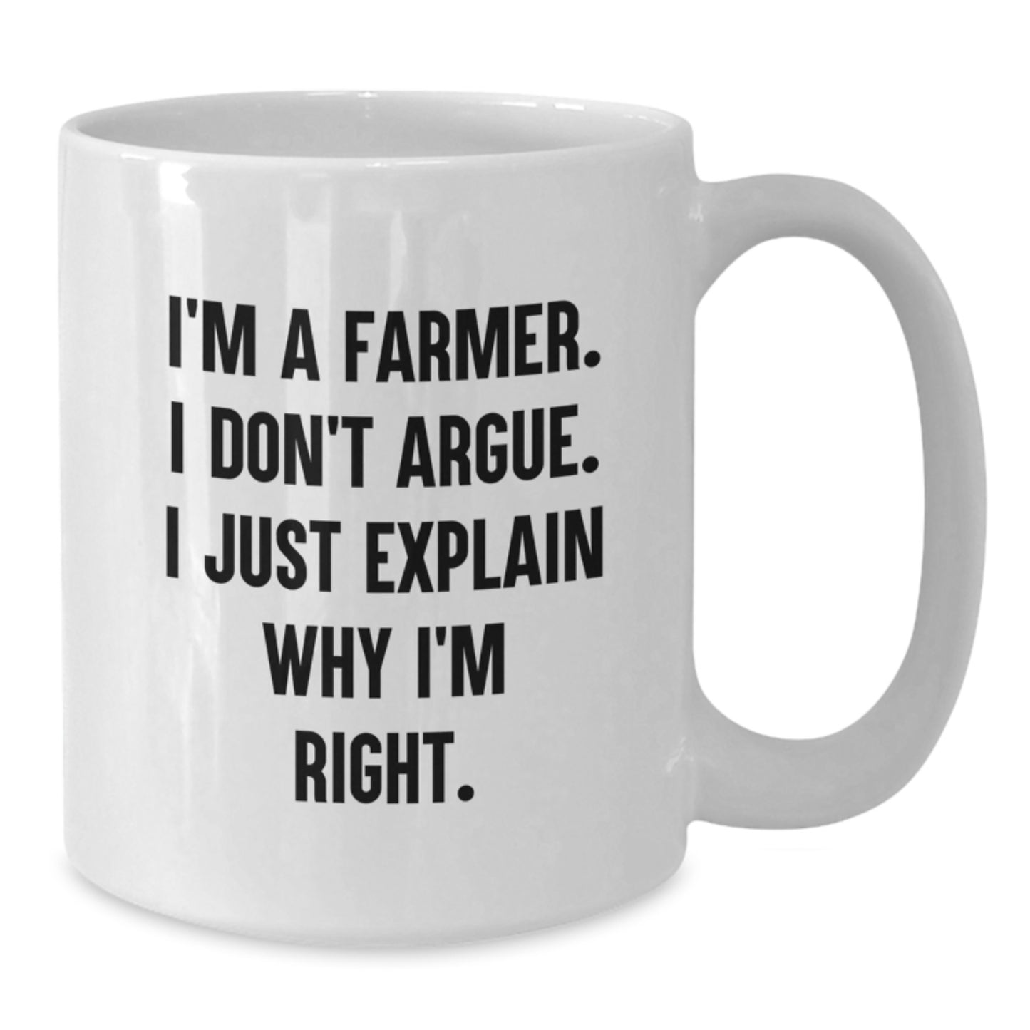Farmers Durable Keepsake White Coffee Mug for Him Birthday Gift - Additional