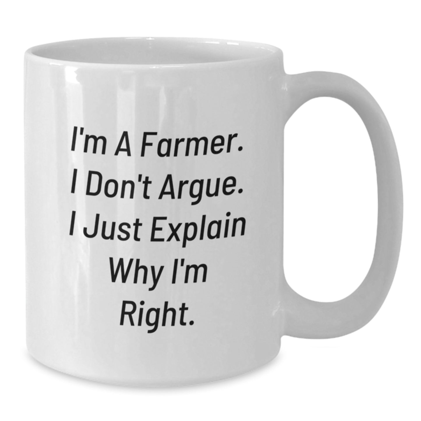 Birthday Gift Farmer White Coffee Mug for Her Present - Additional