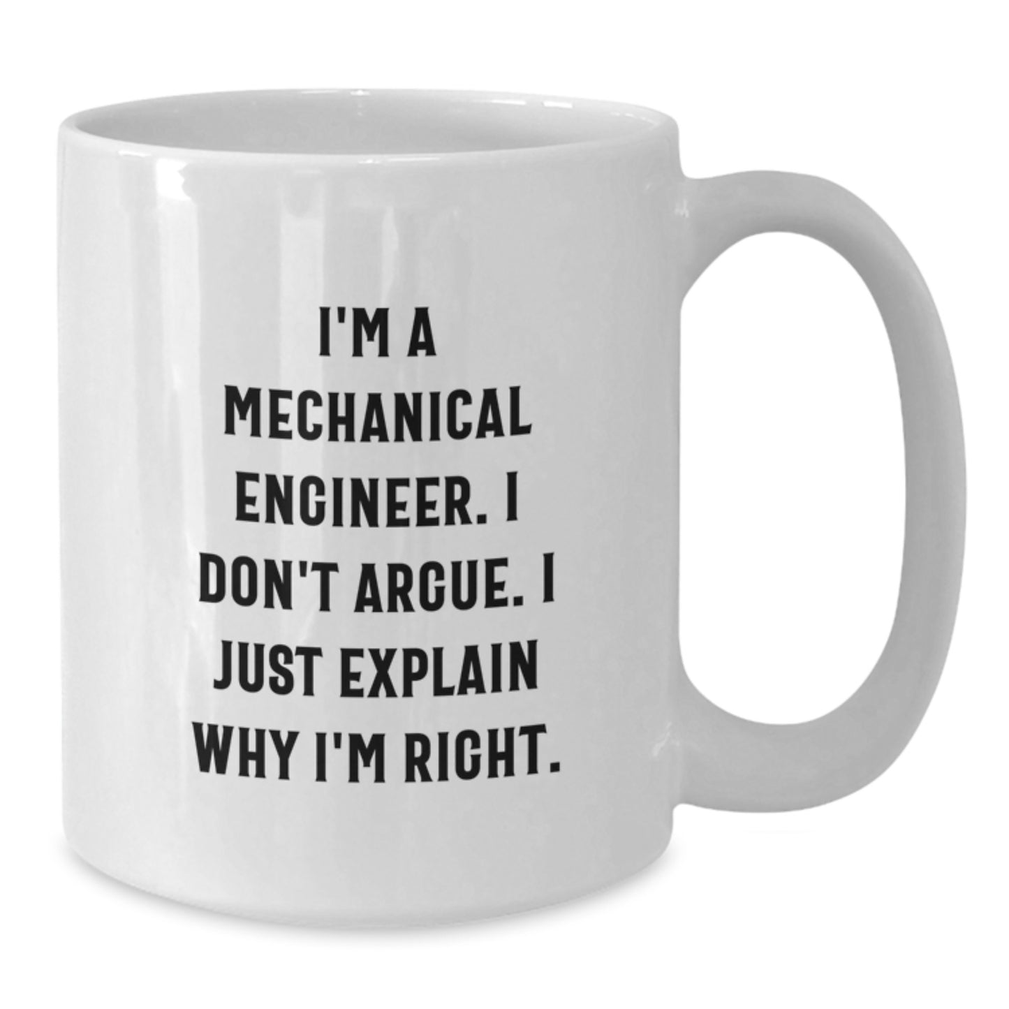 Birthday Gift for Her Mechanical Engineer Keepsake White Mug Present - Additional