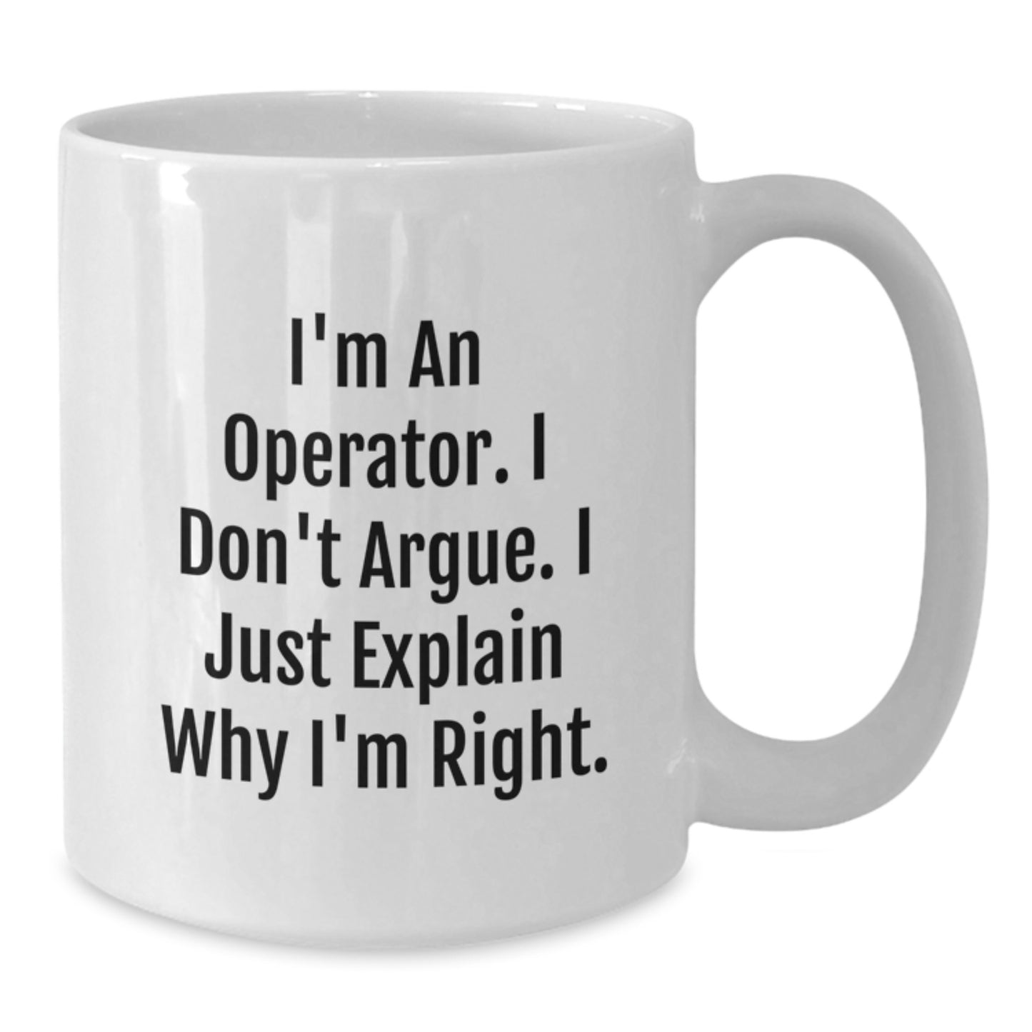 Birthday Gift Operator White Coffee Mug for Her Present - Additional