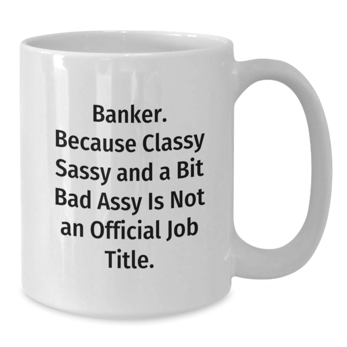 Banker Keepsake White Ceramic Coffee Mug for Him Surprise Birthday Gift - Additional
