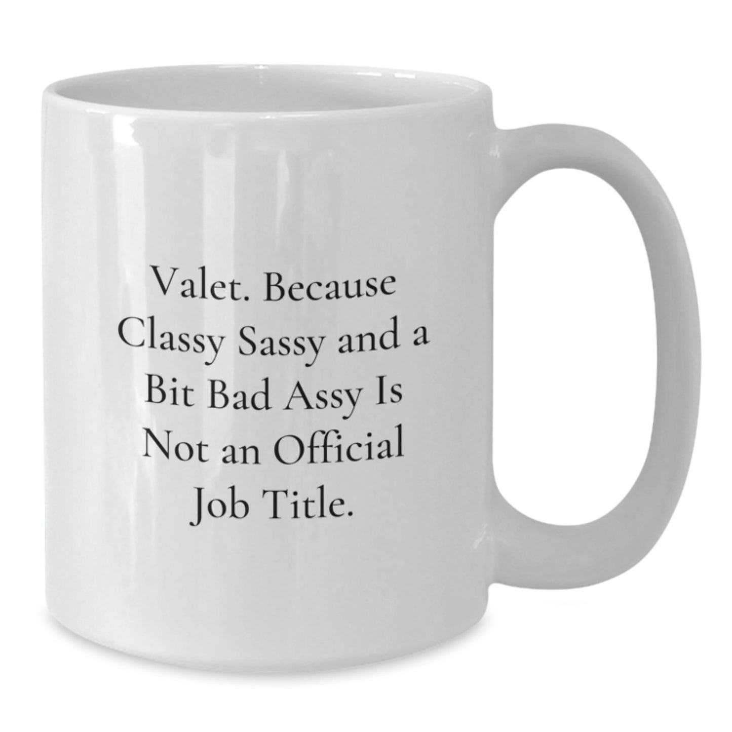 Birthday Gift for Her Valet White 11oz Ceramic Coffee Mug Present - Additional