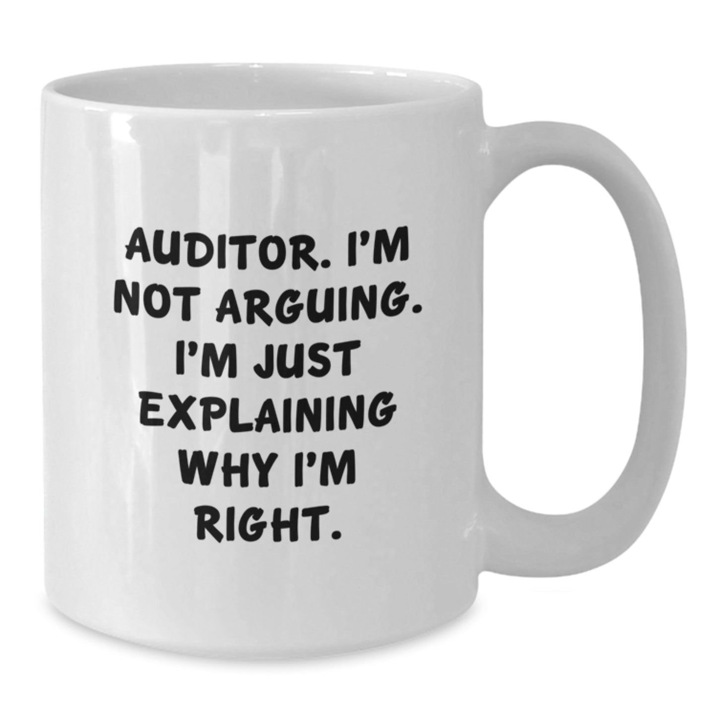 Auditor Keepsake White Ceramic Coffee Mug for Him Birthday Gift 11oz - Additional