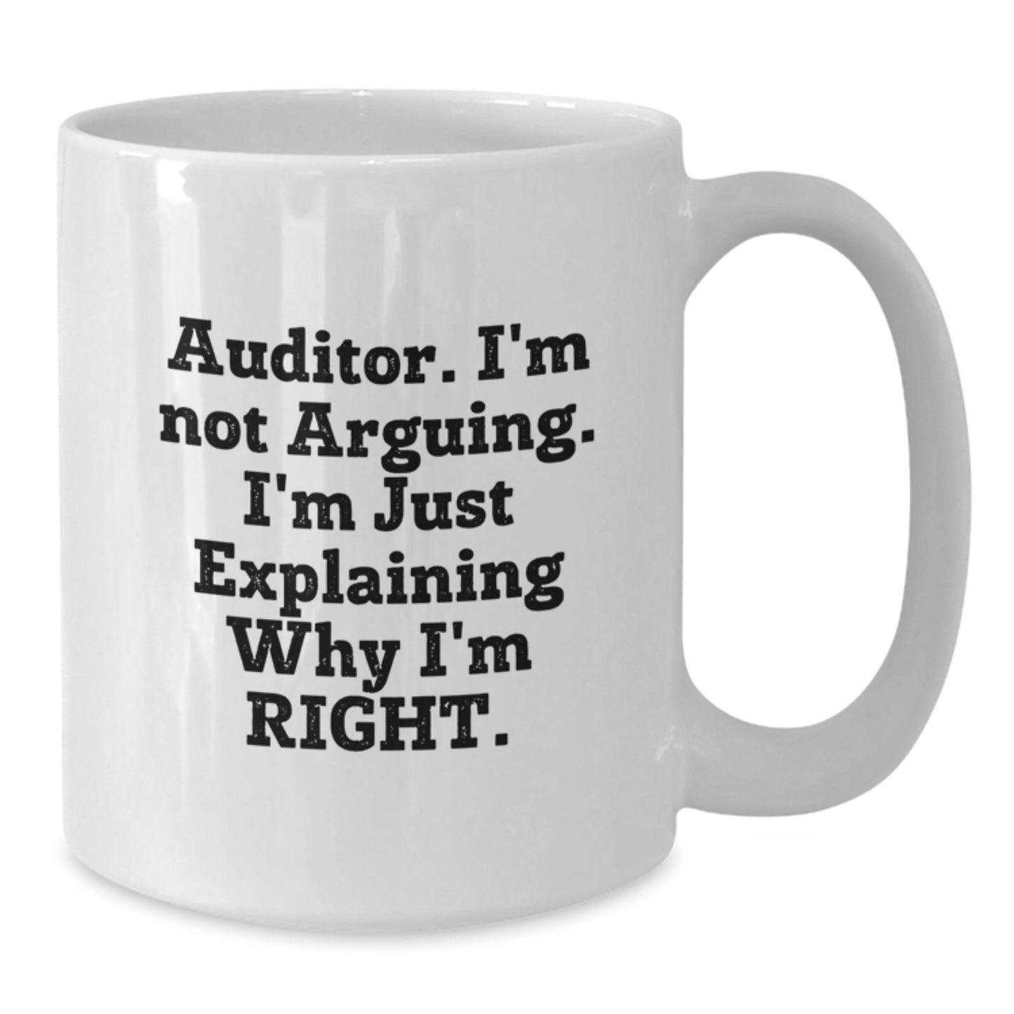 Birthday Gift Auditor White Mug for Her – Keepsake Present - Additional