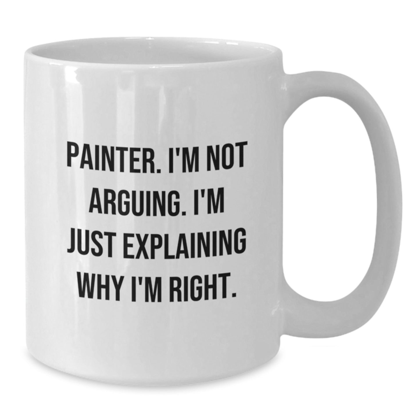 Painter Keepsake White Coffee Mug for Him Surprise Birthday Gift Ceramic - Additional
