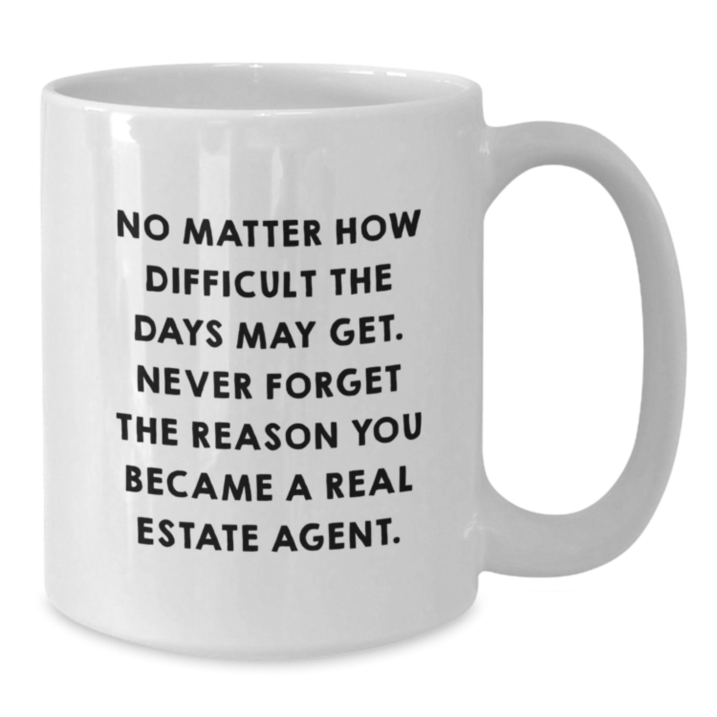 Graduation Unique Gifts for Real Estate Agent Friends and Family, Funny Quote White Coffee Mug - Gifts from Women to Real Estate Agent - Additional