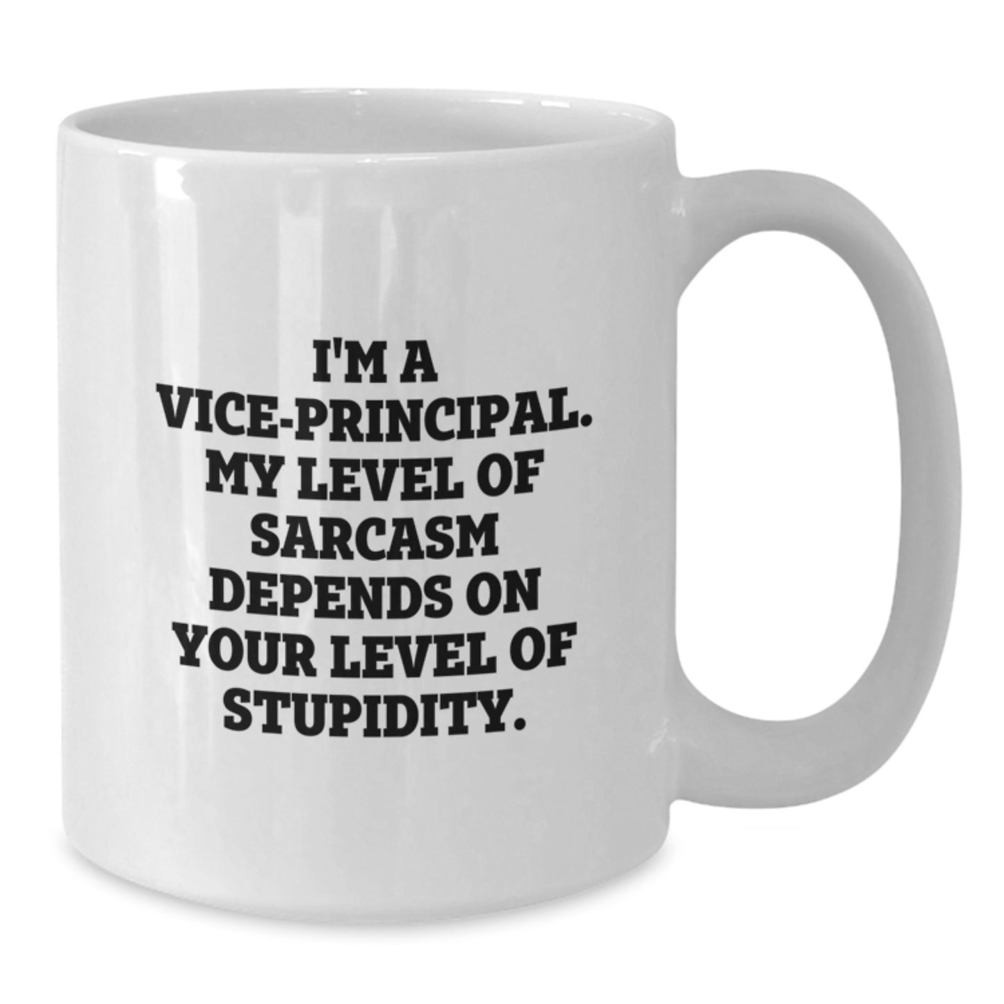 Funny Vice-principal Gifts for Men, White Ceramic Coffee Mug, Sarcasm Quote from Friend or Family - Additional