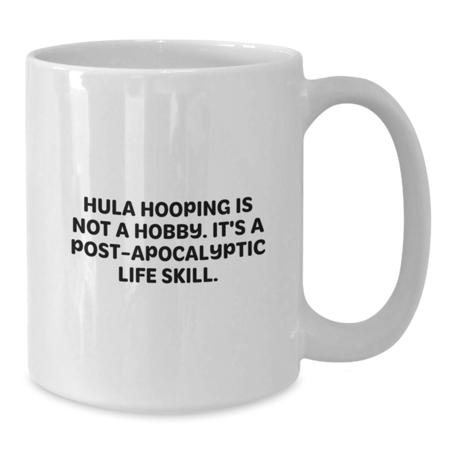 Funny Hula Hooping Gifts for Women - Gifts from Friends to Hula Hooping Enthusiasts - White Coffee Mug for Graduation Unique Gifts - Additional