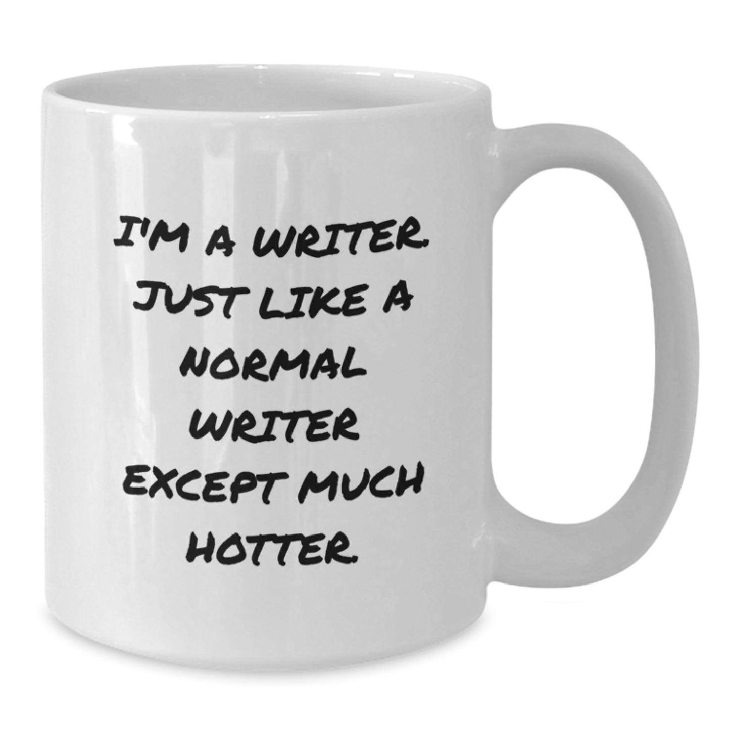 Funny Writer Gifts from Husband to Wife - I'm A Writer. Just Like A Normal Writer Except Much Hotter. White Coffee Mug for Father's Day Unique Presents - Additional
