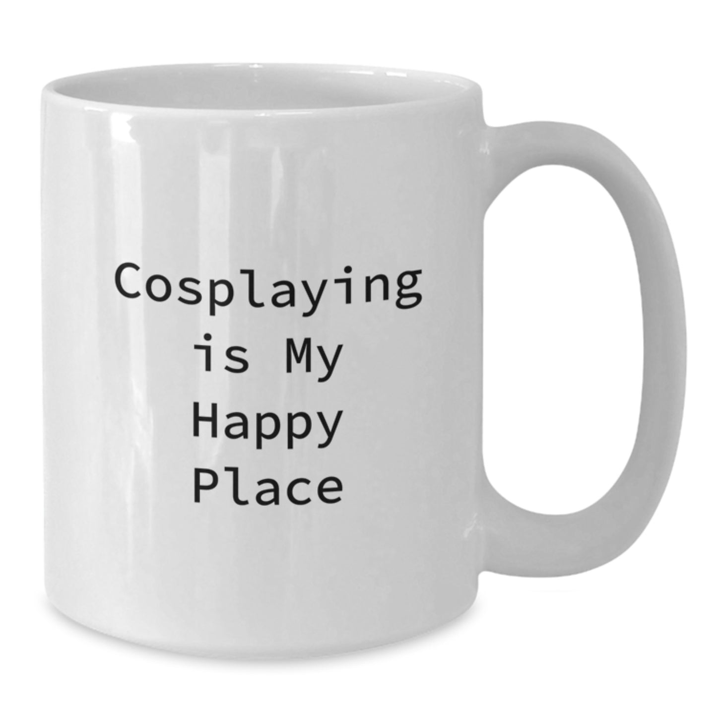 Funny Cosplaying Gifts for Cosplayers, White Coffee Mug, 'Cosplaying Is My Happy Place' Quote, Gifts from Friends for Graduation Unique Gifts - Additional