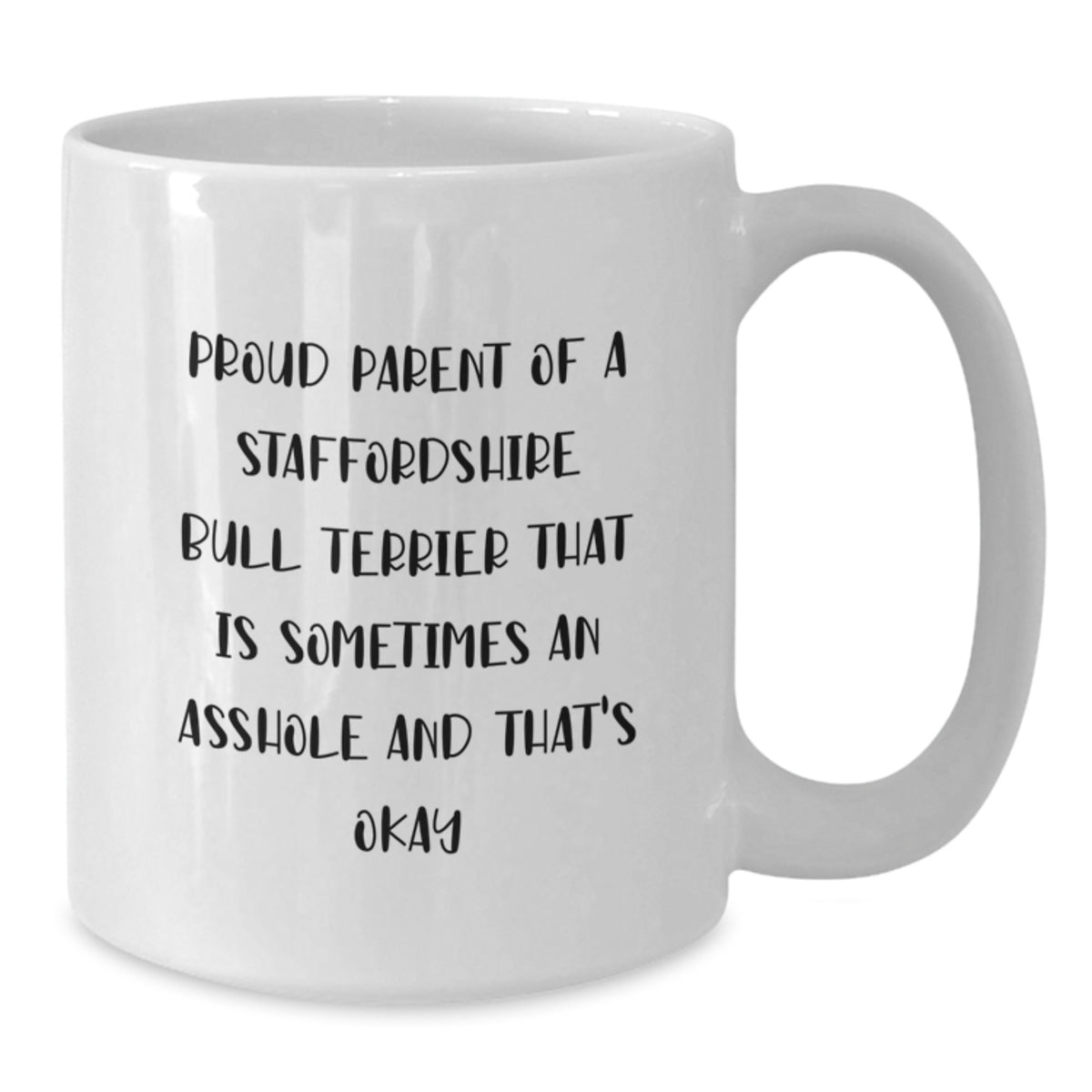 Christmas Gift Humorous Staffordshire Bull Terrier Present for Her - Additional