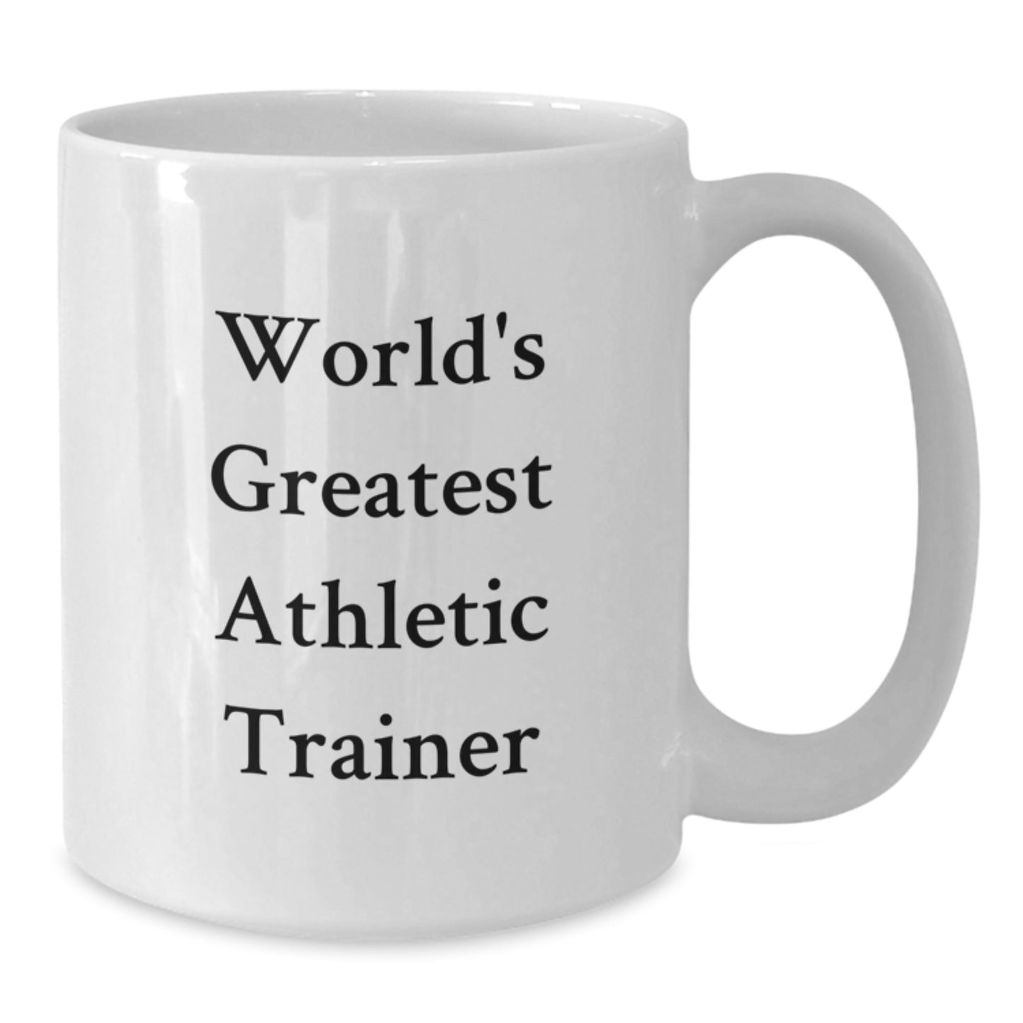 Funny Quote World's Greatest Athletic Trainer Gifts for Dad White Coffee Mug, Unique Father's Day Unique Gifts from Son Daughter - Additional
