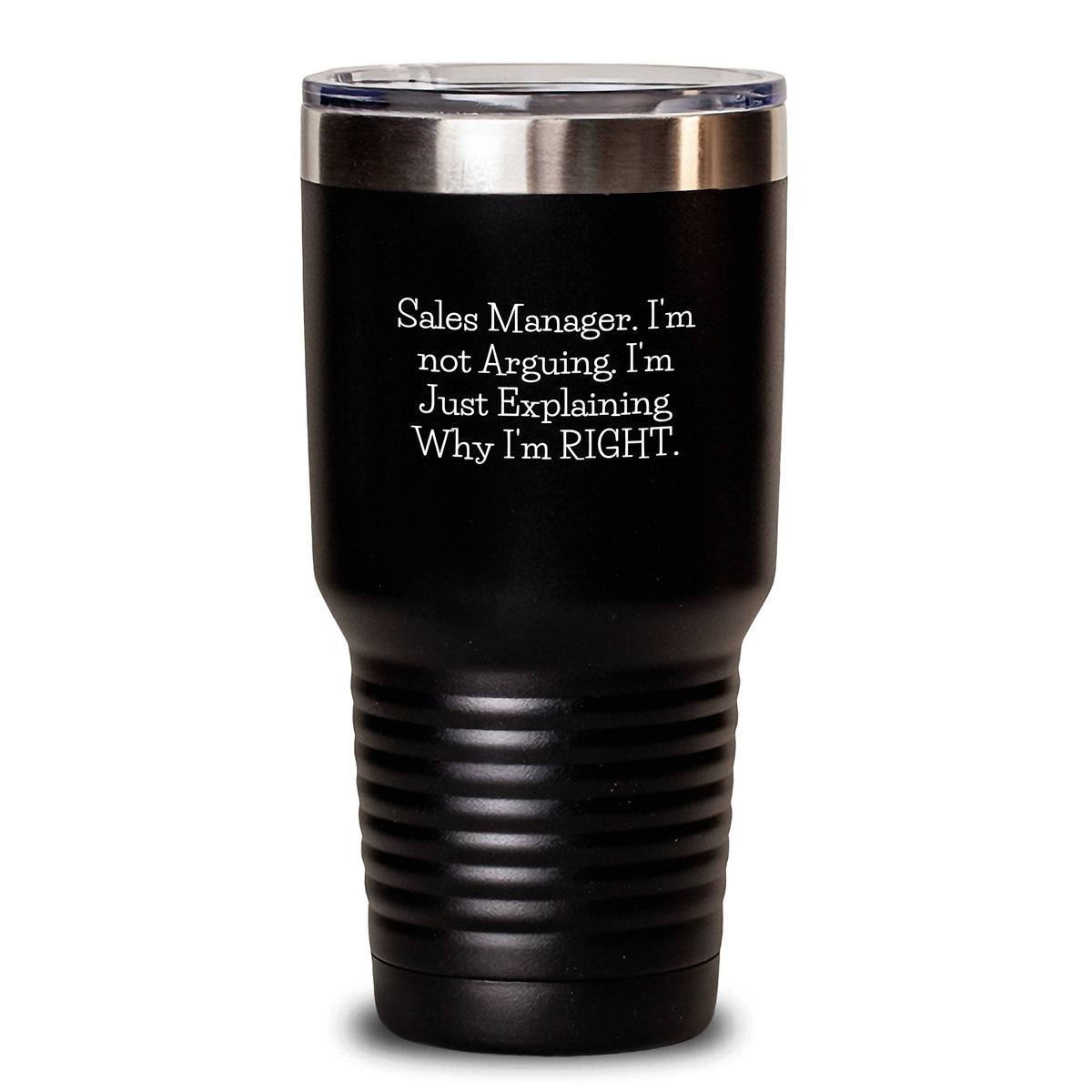 Funny Sales Manager Tumbler Gifts from Friends for Birthday Unique Presents - Sales Manager Humor Quote - Main