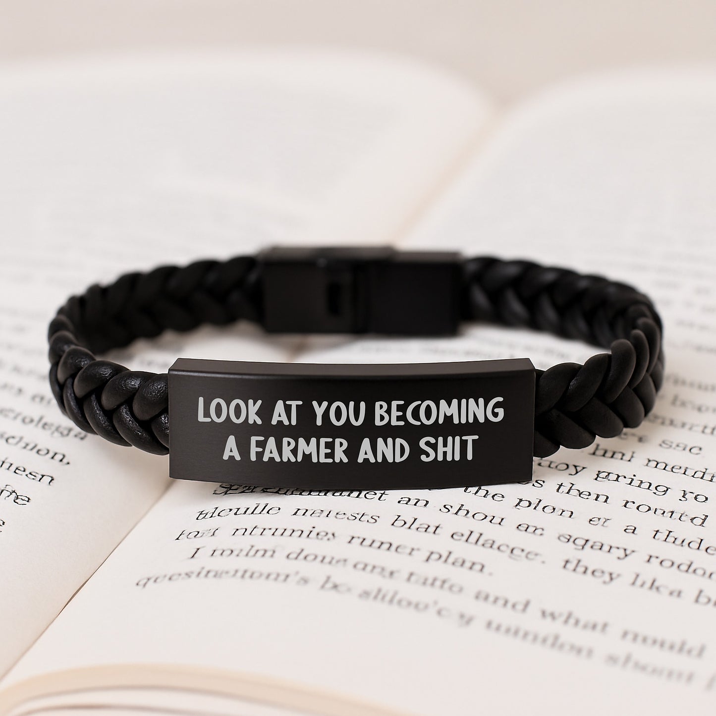 Funny Farmer Quotes Interlaced Leather Bracelet Gifts from Family for Mother's Day - Image 3