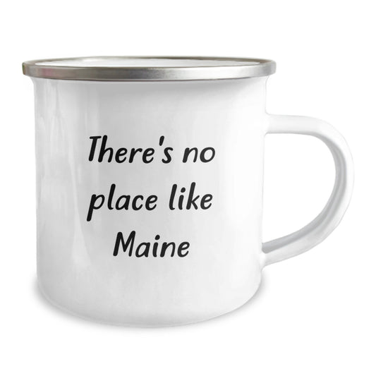 Maine Camping Mug, Funny Quote 'There's No Place Like Maine' Graduation Unique Gifts for Friends, Family, Coworkers from Maine Enthusiast - Image 2