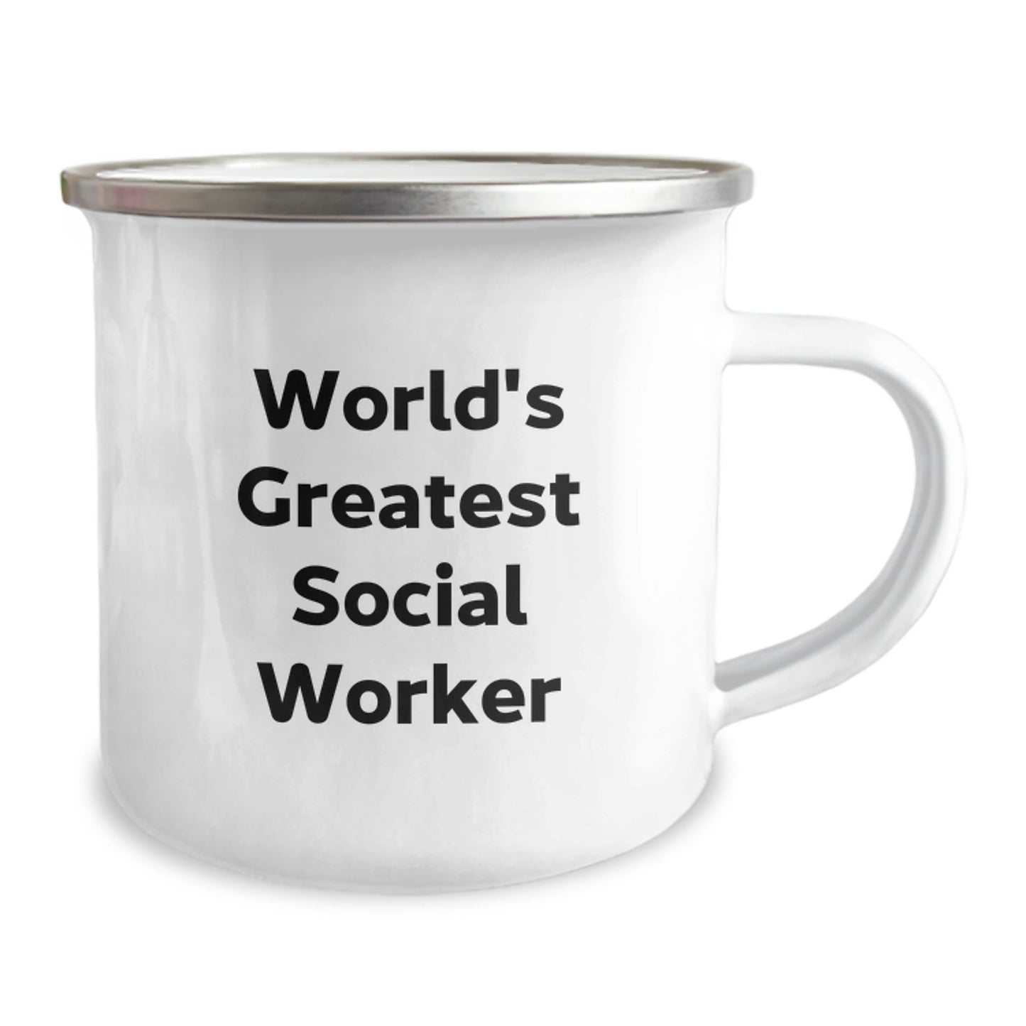For Him Keepsake Birthday Gift World's Greatest Social Worker Camping - Image 2
