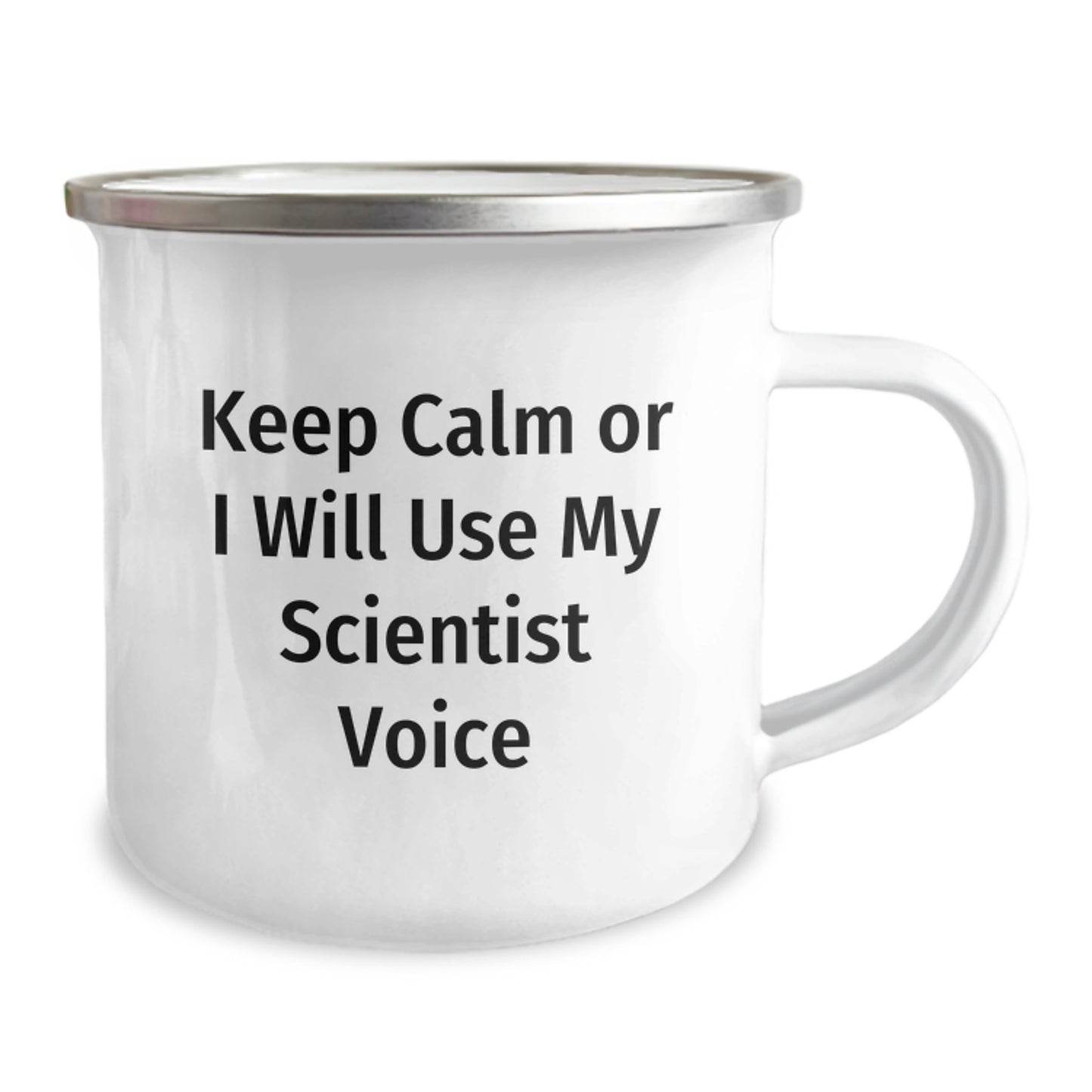 Scientist Keepsake Camping Mug for Him Birthday Gift Keep Calm - Image 2