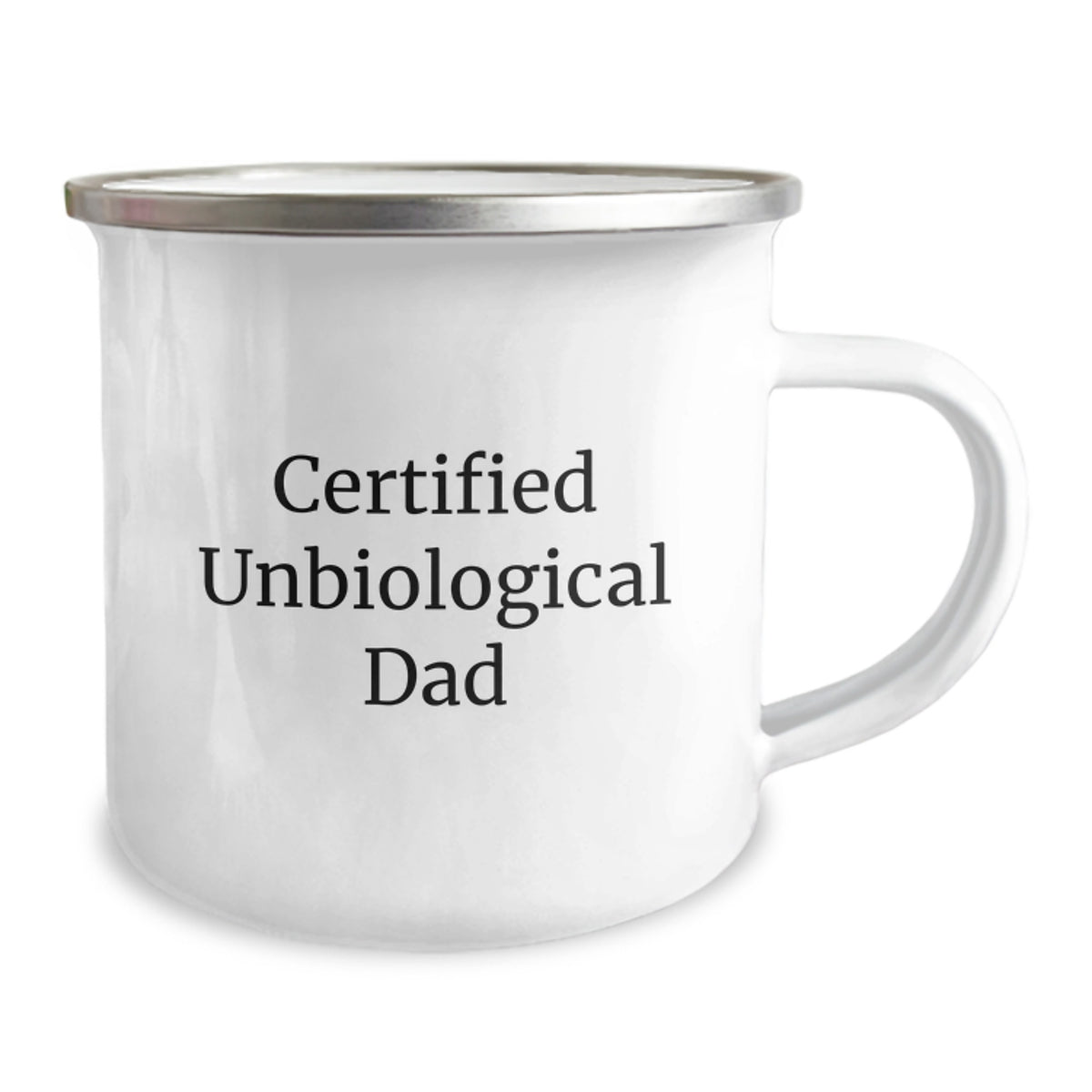 Funny Gifts for Unbiological Dad from Men - Certified Unbiological Dad Camping Mug Birthday Unique Gifts - Image 2