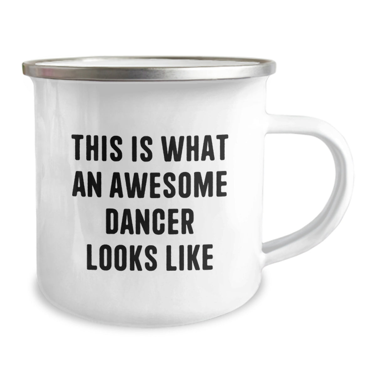 Funny Gifts from Dancer Lover to Awesome Dancer Friends, This Is What An Awesome Dancer Looks Like Valentine's Unique Gifts, 12 oz Stainless Steel Camping Mug - Image 2