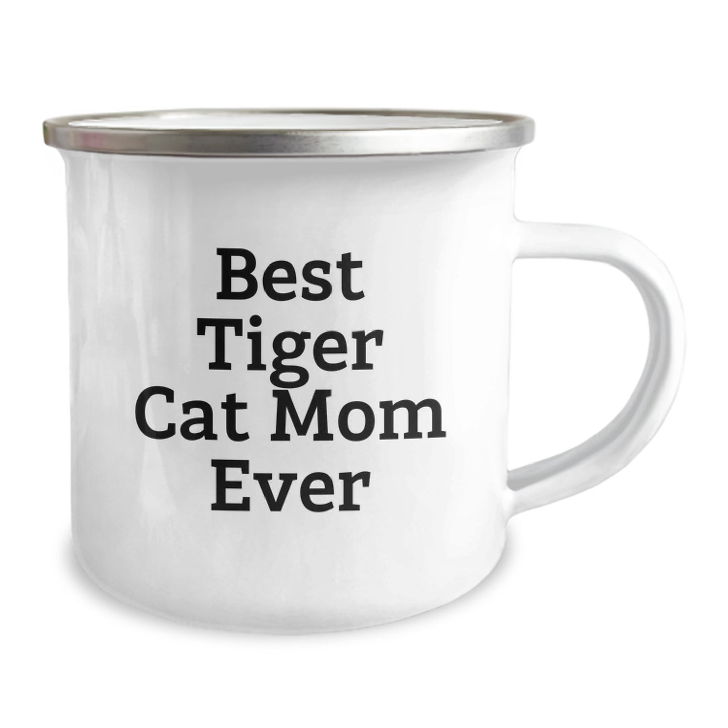 Funny Tiger Cat Mom Gifts from Men to Women Birthday Unique Gifts Camping Mug - Best Tiger Cat Mom Ever - Image 2