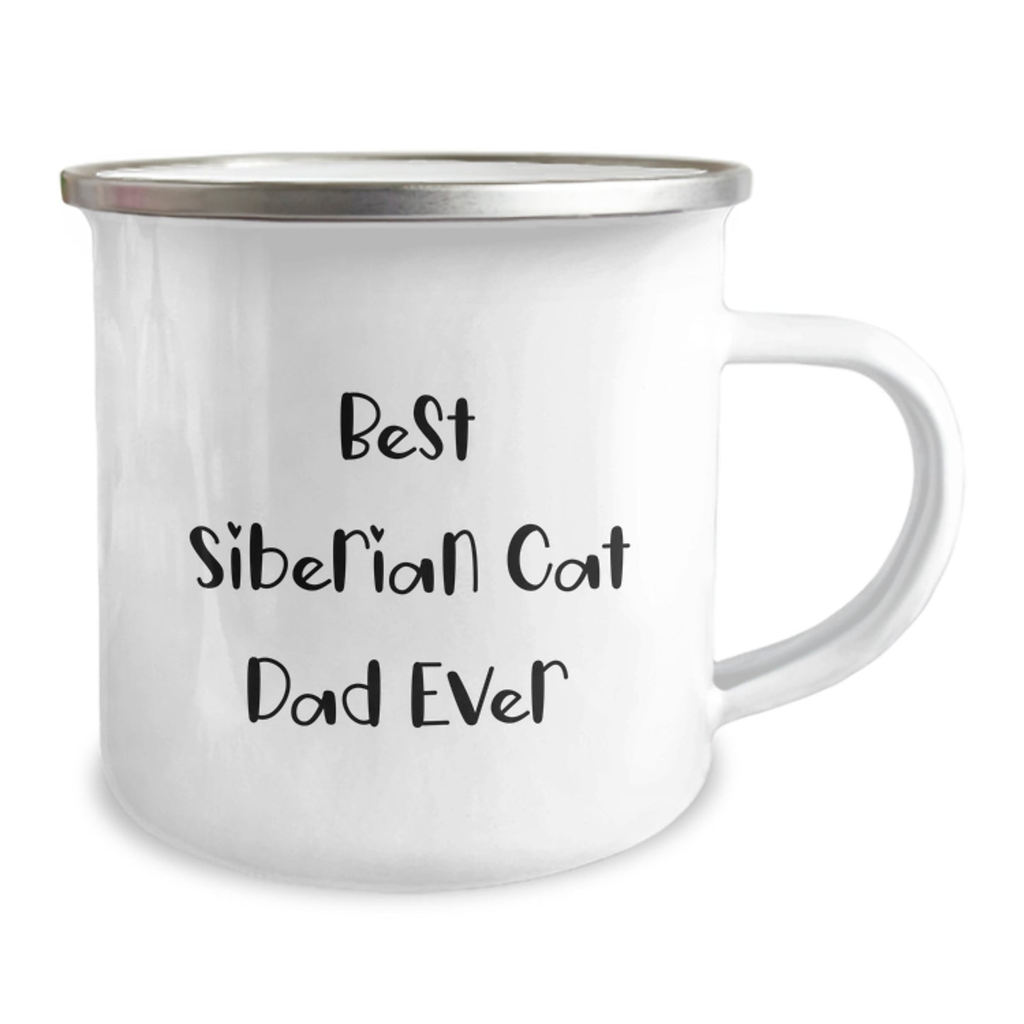 Funny Gifts from Men to Best Siberian Cat Dad Ever Camping Mug for Valentine's Unique Gifts - Image 2