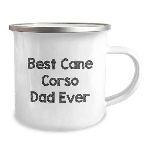 Funny Cane Corso Dog Dad Gifts for Valentine's Unique Camping Mug - Best Cane Corso Dad Ever - Image 2