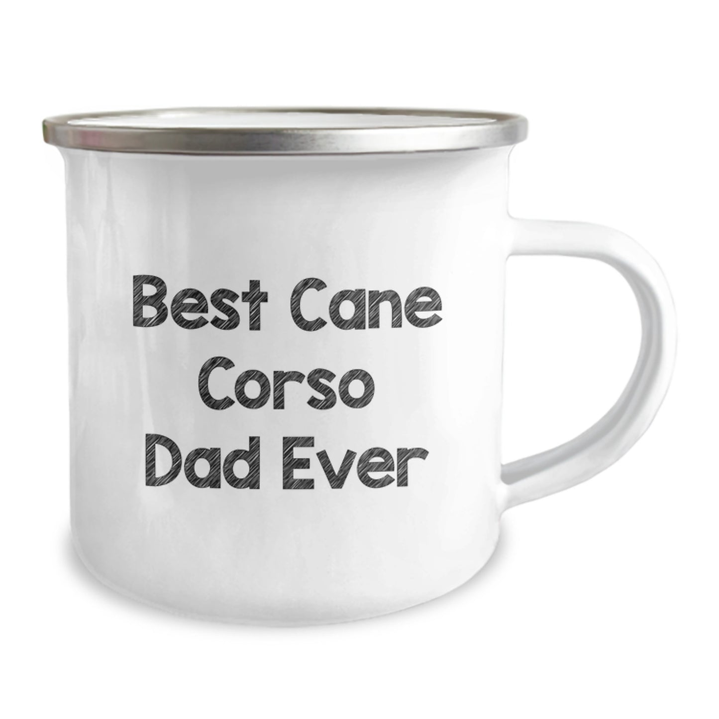 Funny Cane Corso Dog Dad Gifts for Valentine's Unique Camping Mug - Best Cane Corso Dad Ever - Image 2