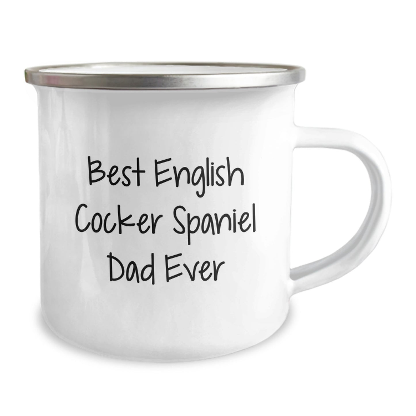 English Cocker Spaniel Dog Lover's Funny Camping Mug Gifts from Dad for Valentine's - Image 2