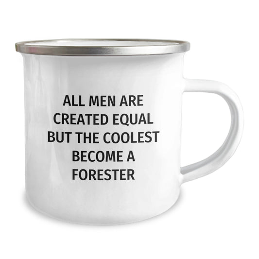 Funny Forester Gifts from Dad for Mother's Day, 12 oz Stainless Steel Camping Mug with Inspirational Quote, Gifts for Mom, Forester Lover's Unique Mug, Hand Wash Recommended - Image 2