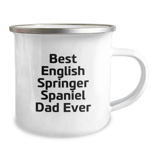 Funny English Springer Spaniel Dog Dad Gifts for Men Women - Best Dad Ever Camping Mug for Valentine's Unique - Image 2