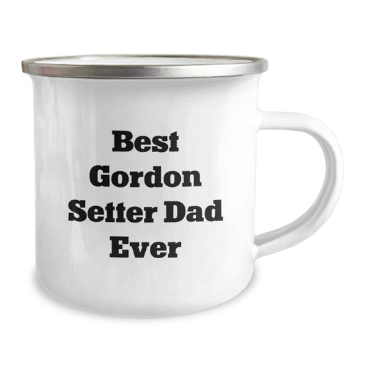 Funny Gordon Setter Dog Camping Mug Gifts for Dad on Valentine's - 'Best Gordon Setter Dad Ever' - Best Dad Ever Gifts for Men - Image 2