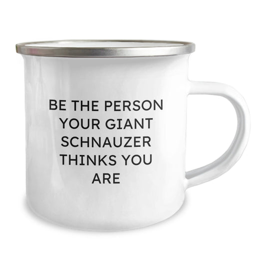 Funny Giant Schnauzer Dog Camping Mug Gifts for Men by Friends, Valentine's Unique Mugs for Husband, Funny Camping Mug for Dog Lovers - Image 2