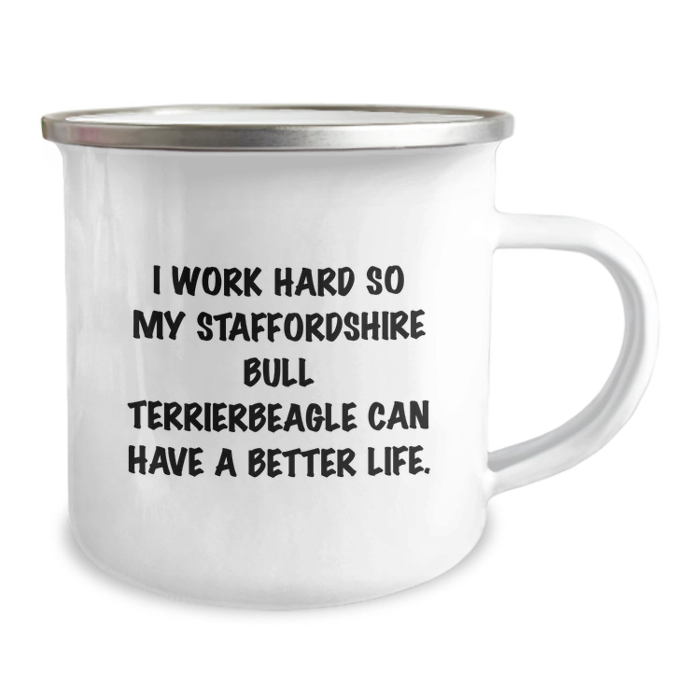 Staffordshire Bull Terrier Dog Lover Gifts from Family, Funny Staffordshire Bull Terrier Dog Beagle Birthday Unique Gifts for Staffordshire Bull Terrier Dog Owners Camping Mugs - Image 2