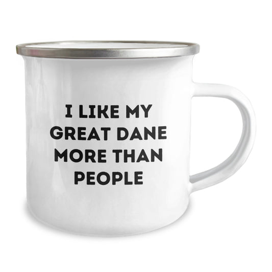 Great Dane Dog Lover's Funny Camping Mug Gifts from Family for Valentine's - Image 2