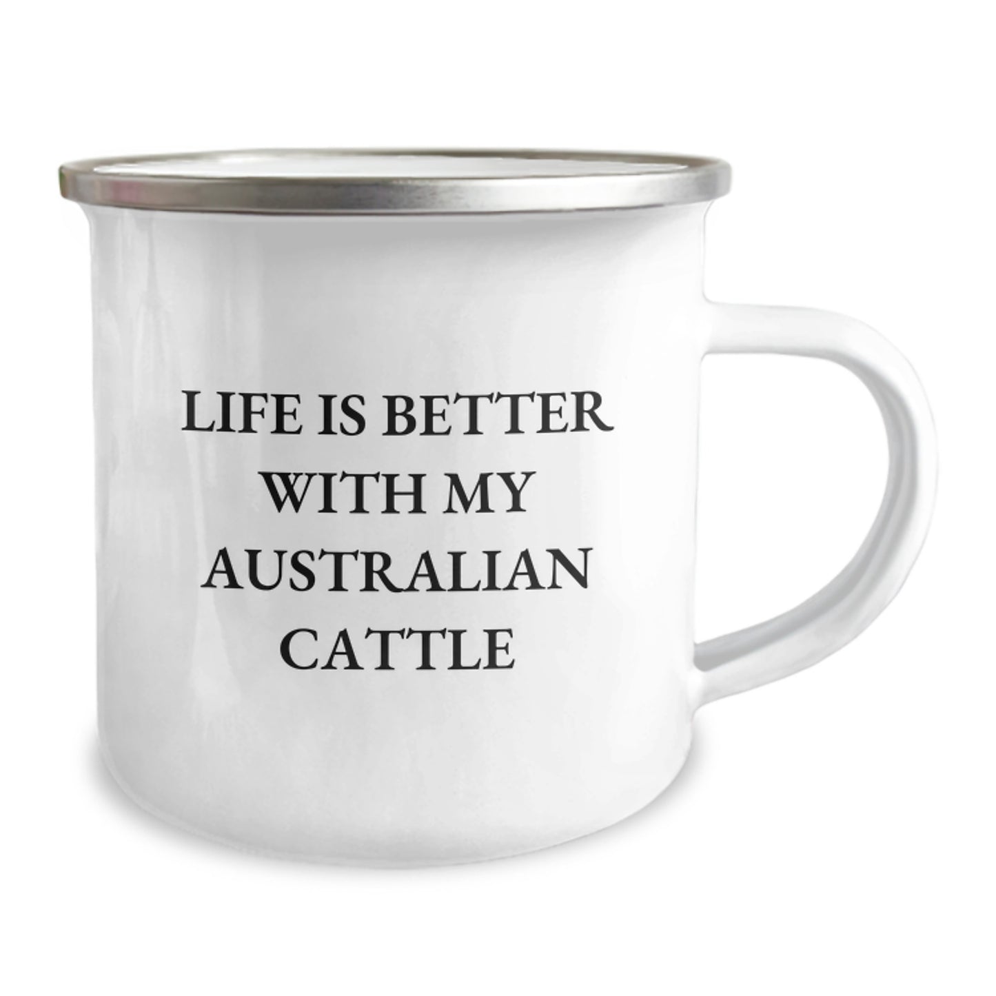 Unique Australian Cattle Dog Valentine's Gifts from Men to Friends - Life Is Better With My Aussie Camping Mug - Image 2
