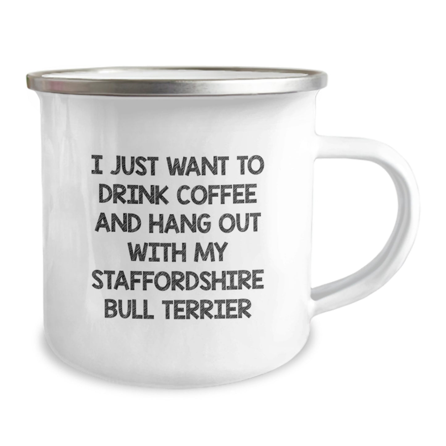 Unique Gifts for Women, Funny Staffordshire Bull Terrier Dog Lover Camping Mug, Valentine's Unique Gifts from Husband, Wife, Sweetheart, Sweetheart - Image 2